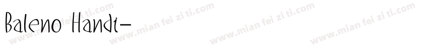 Baleno Handi字体转换